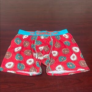 🕳Like New Swag Red Donut Print Boxer